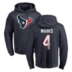 H.Texans #4 Woody Marks Player Navy Pro Line Pullover Hoodie Limited Game Gdoa Stitched Jerseys