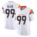 D.Broncos #99 Zach Allen Player White Limited Vapor F.U.S.E. Home Game Gdoa Stitched Jerseys