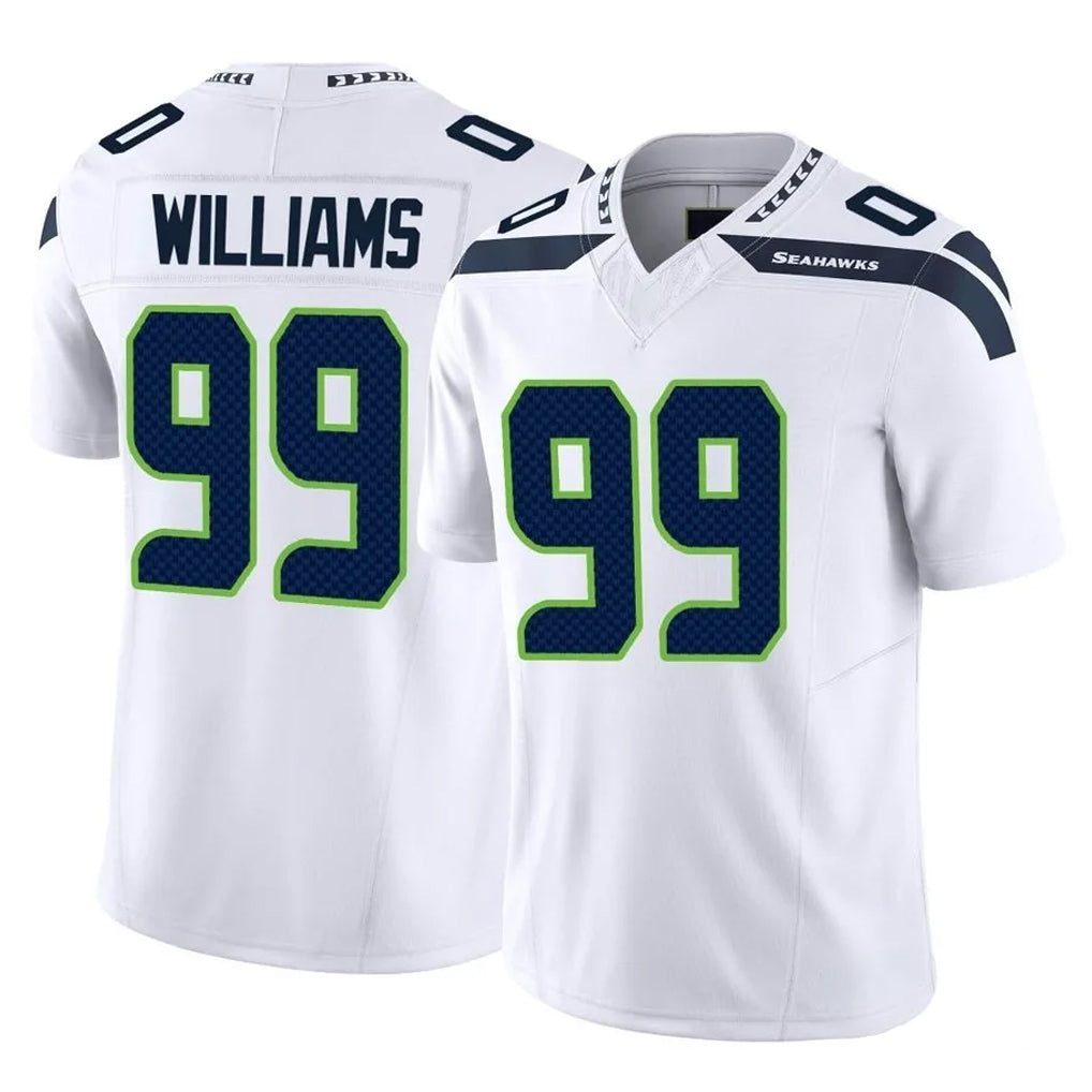 S.Seahawks #99 Leonard Williams Player White Limited Vapor F.U.S.E. Home Game Gdoa Stitched Jerseys