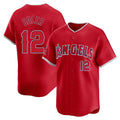 LA.Angels #12 Jorge Soler Player Red Home Limited Fdoa Stitched Jerseys
