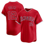 LA.Angels #12 Jorge Soler Player Red Home Limited Fdoa Stitched Jerseys
