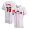P.Phillies #16 Brandon Marsh Player White Home Limited Elite Fdoa Stitched Jerseys