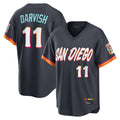 S.Diego Padres #11 Yu Darvish Player Obsidian 2026 City Connect Home Game T-shirt Fdoa Stitched Jerseys