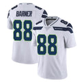 S.Seahawks #88 AJ Barner Player White Limited Vapor Untouchable Home Game Gdoa Stitched Jerseys