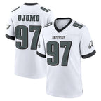 P.Eagles #97 Moro Ojomo Player White Game Home Gdoa Stitched Jerseys