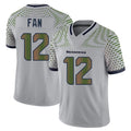 S.Seahawks #12 12th Fan Player Grey Limited 2025 Rivalries Collection Home Game Gdoa Stitched Jerseys