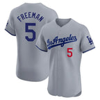 LA.Dodgers #5 Freddie Freeman Player Gray Limited Elite Home Fdoa Stitched Jerseys