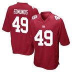 NY.Giants #49 Tremaine Edmunds Player Red Home Game Gdoa Stitched Jerseys