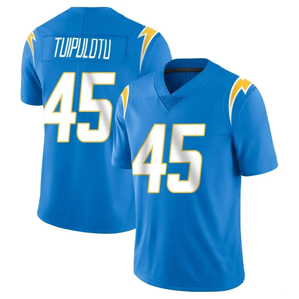 LA.Chargers #45 Tuli Tuipulotu Player Blue Limited Vapor Untouchable Home Game Gdoa Stitched Jerseys