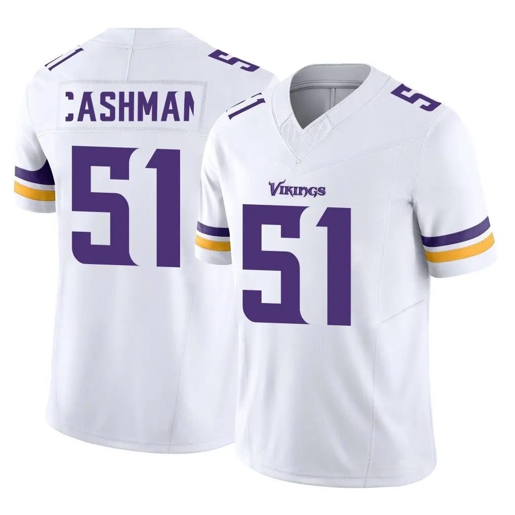 M.Vikings #51 Blake Cashman Player White Limited Vapor F.U.S.E. Home Game Gdoa Stitched Jerseys