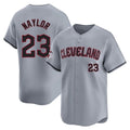 C.Guardians #23 Bo Naylor Player Gray Road Limited Home Gdoa Stitched Jerseys