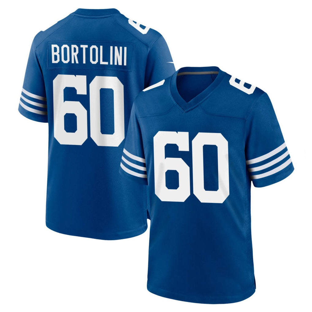 IN.Colts #60 Tanor Bortolini Player Royal Limited Home Game Gdoa Stitched Jerseys