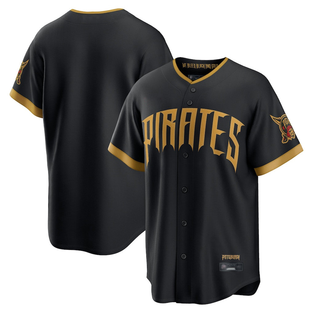 P.Pirates ## Pirates Blank Player Black 2026 City Connect Home Limited Fdoa Stitched Jerseys