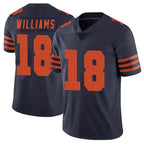 C.Bears #18 Caleb Williams Player Navy Blue Alternate Vapor Untouchable Limited Gdoa Stitched Jerseys