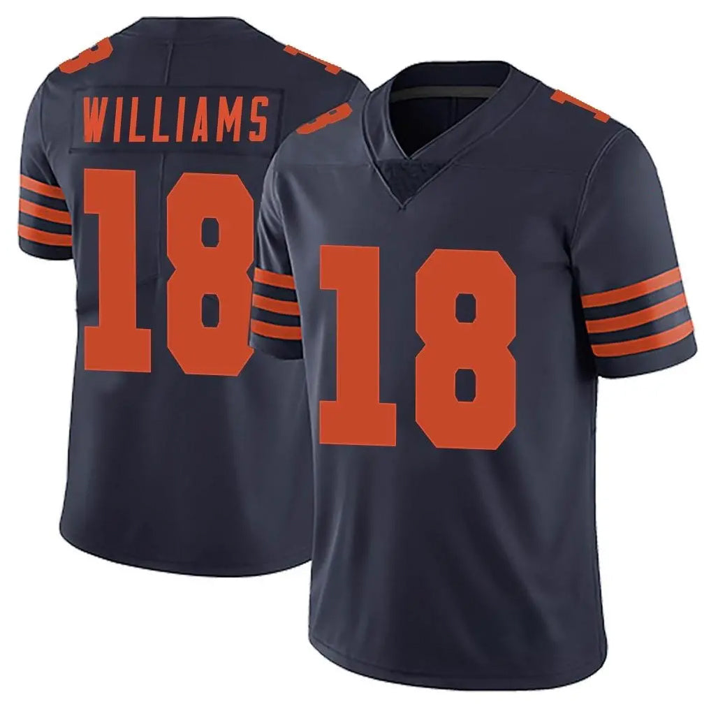 C.Bears #18 Caleb Williams Player Navy Blue Alternate Vapor Untouchable Limited Gdoa Stitched Jerseys