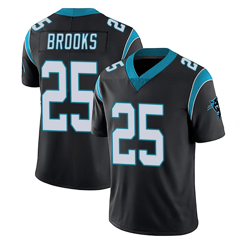 C.Panthers #25 Jonathon Brooks Player Black Vapor Untouchable Limited Game Gdoa Stitched Jerseys
