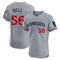 M.Twins #56 Josh Bell Player Gray Home Limited Elite Fdoa Stitched Jerseys