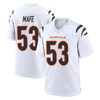 C.Bengals #53 Boye Mafe Player White Home Game Gdoa Stitched Jerseys