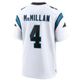 C.Panthers #4 Tetairoa McMillan Player White Home Game Gdoa Stitched Jerseys