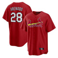 St. Louis Cardinals #28 Nolan Arenado Player Red Home Game Fdoa Stitched Jerseys