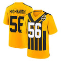 P.Steelers #56 Alex Highsmith Player Gold Limited 1933 Throwback Home Game Gdoa Stitched Jerseys