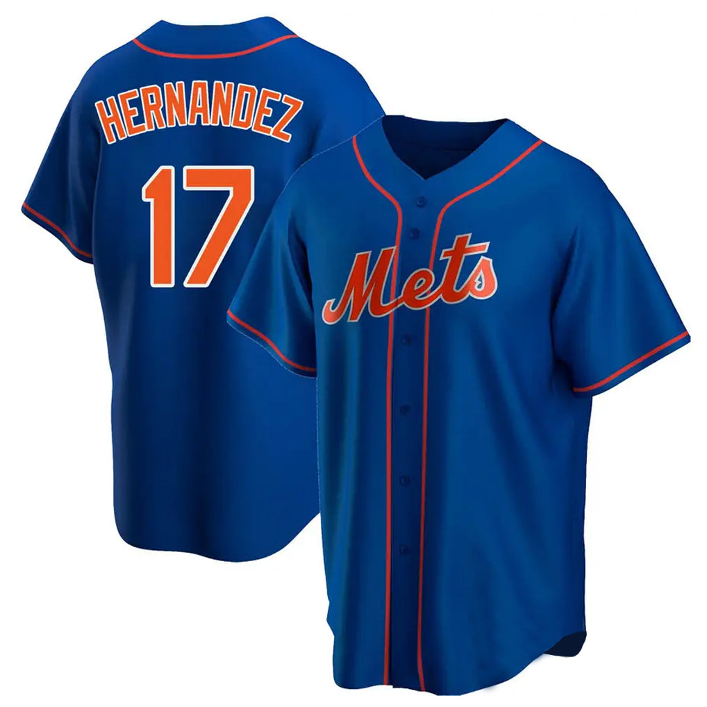 NY.Mets #17 Keith Hernandez Player Royal Home Game Fdoa Stitched Jerseys