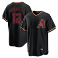 A.Diamondbacks #12 Lourdes Gurriel Jr Player Black Limited Home Gdoa Stitched Jerseys