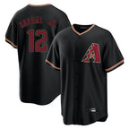 A.Diamondbacks #12 Lourdes Gurriel Jr Player Black Limited Home Gdoa Stitched Jerseys
