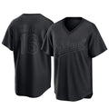 Athletics #16 Nick Kurtz Player Black Pitch Fashion T-shirt Home Game Gdoa Stitched Jerseys