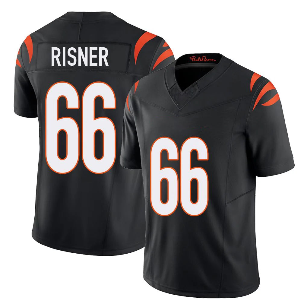 C.Bengals #66 Dalton Risner Player Black Vapor F.U.S.E. Limited Home Game Gdoa Stitched Jerseys