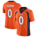 D.Broncos #0 Jonathon Cooper Player Orange Color Vapor Untouchable Limited Game Gdoa Stitched Jerseys