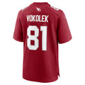 A.Cardinals #81 Travis Vokolek Player Cardinal Home Game Gdoa Stitched Jerseys