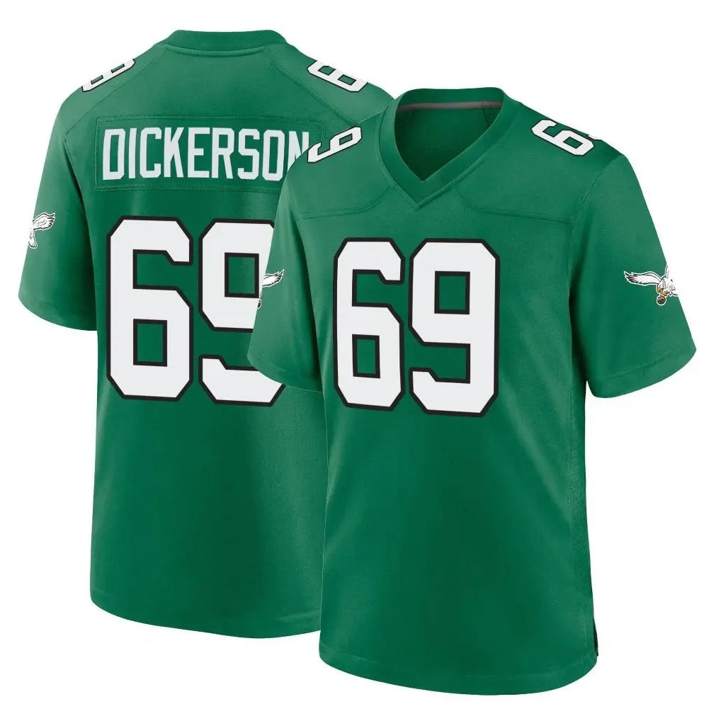 P.Eagles #69 Landon Dickerson Player Green Kelly Alternate Home Game Gdoa Stitched Jerseys