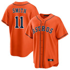 H.Astros #11 Cam Smith Player Orange Home Game Gdoa Stitched Jerseys