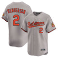 B.Orioles #2 Gunnar Henderson Player Gray Limited Home Game Gdoa Stitched Jerseys