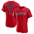 C.Guardians #7 George Valera Player Red Limited Elite Home Gdoa Stitched Jerseys