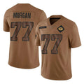 GB.Packers #77 Jordan Morgan Player Brown Salute To Service Limited Gdoa Stitched Jerseys