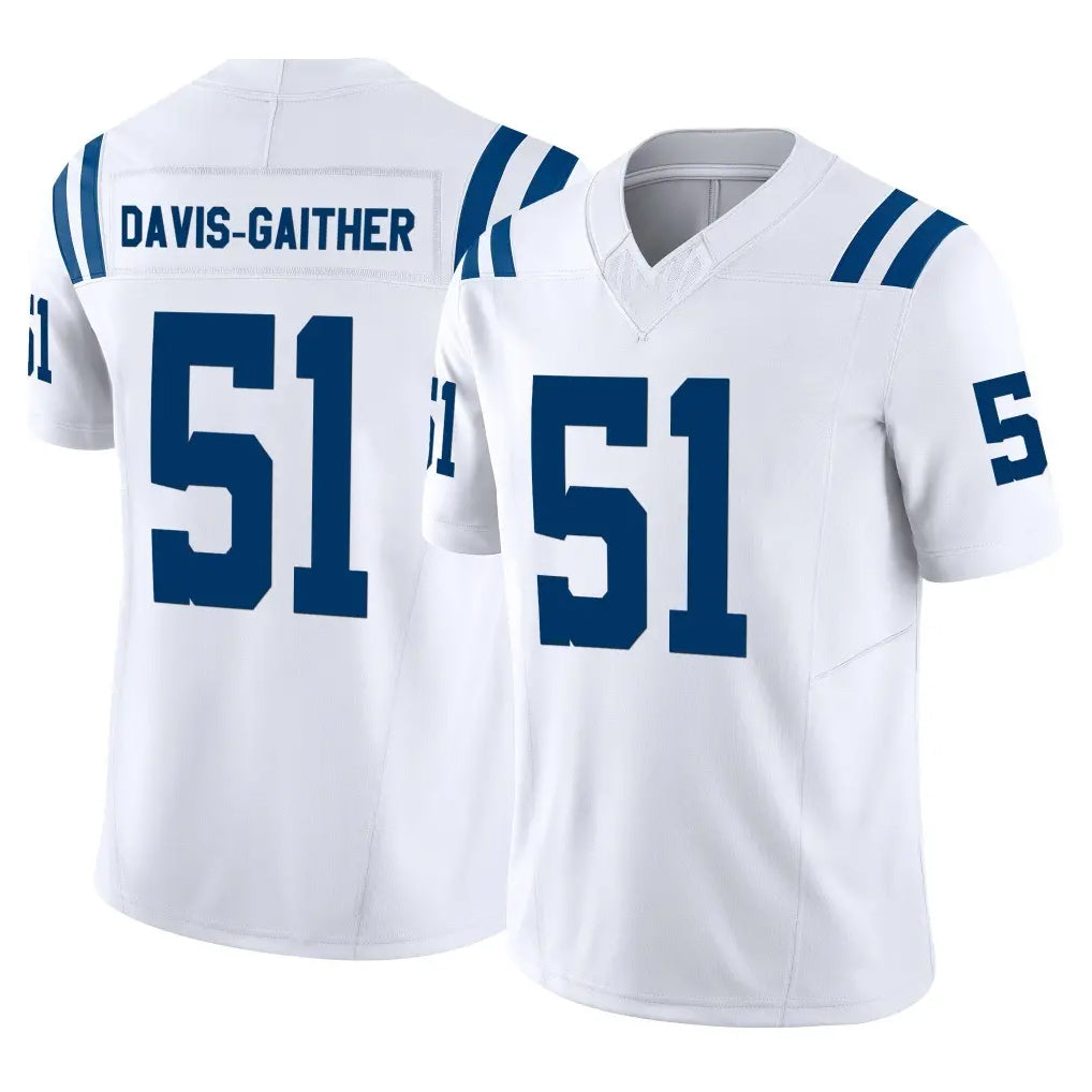 IN.Colts #51 Akeem Davis-Gaither Player White Limited Vapor F.U.S.E. Home Game Gdoa Stitched Jerseys