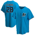 M.Marlins #28 Kyle Stowers Player Blue Home Game Fdoa Stitched Jerseys