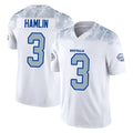 B.Bills #3 Damar Hamlin Player White Rivalries Collection Limited Home Game Gdoa Stitched Jerseys