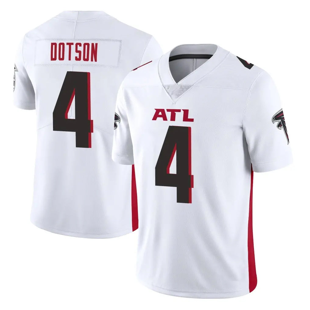 A.Falcons #4 Jahan Dotson Player White Vapor Untouchable Limited Home Game Gdoa Stitched Jerseys
