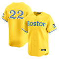 B.Red Sox #22 Garrett Whitlock Player Yellow Limited Home Game Gdoa Stitched Jerseys