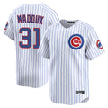 C.Cubs #31 Greg Maddux Player White Limited Home Game Gdoa Stitched Jerseys
