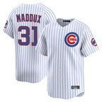 C.Cubs #31 Greg Maddux Player White Limited Home Game Gdoa Stitched Jerseys