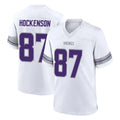 M.Vikings #87 T.J. Hockenson Player White Alternate Home Game Gdoa Stitched Jerseys