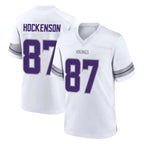 M.Vikings #87 T.J. Hockenson Player White Alternate Home Game Gdoa Stitched Jerseys