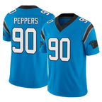 C.Panthers #90 Julius Peppers Player Blue Vapor F.U.S.E. Limited Home Game Gdoa Stitched Jerseys