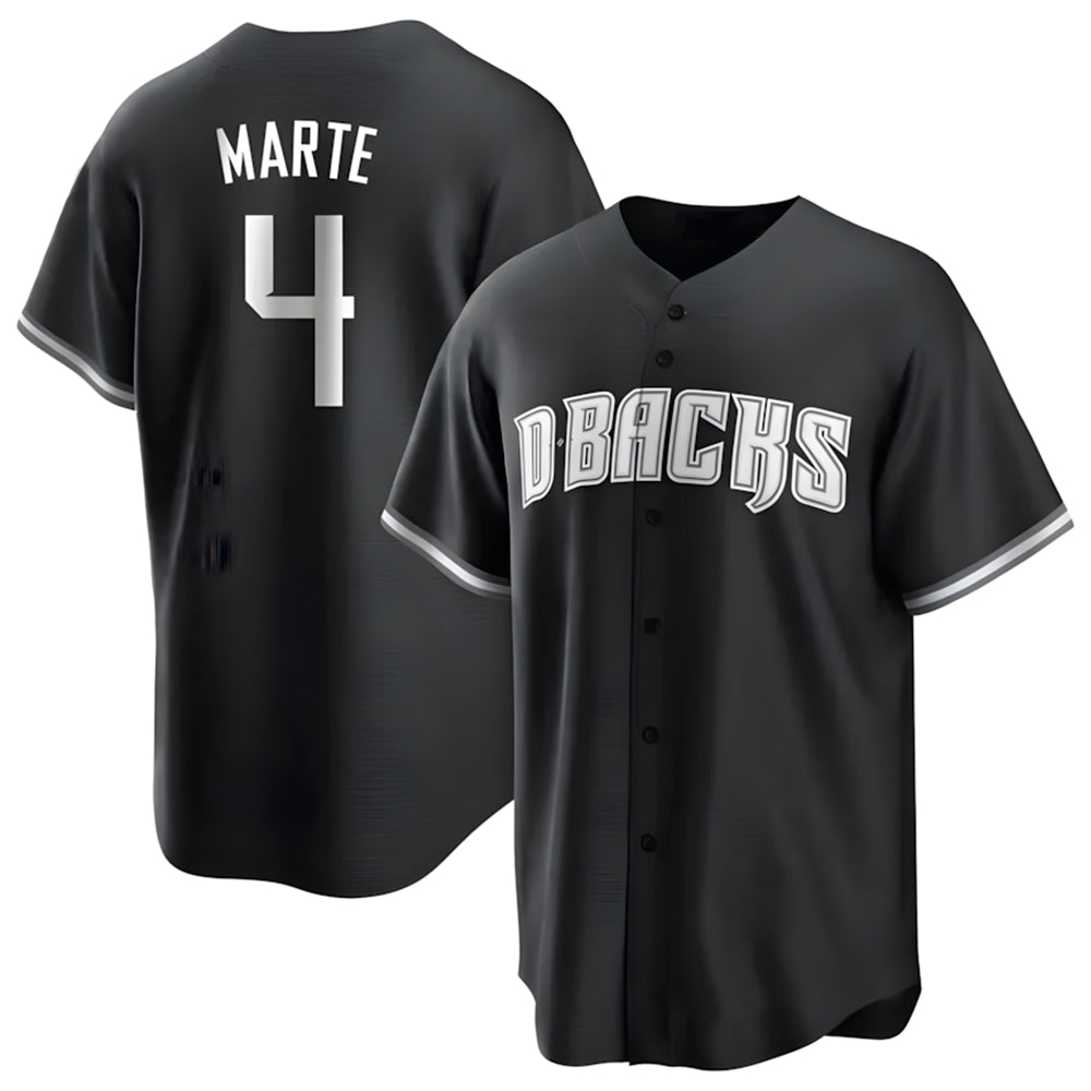 A.Diamondbacks #4 Ketel Marte Player Player Black Game Home Gdoa Stitched Jerseys