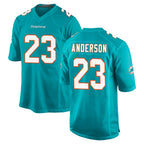 M.Dolphins #23 Zayne Anderson Player Aqua Home Game Gdoa Stitched Jerseys