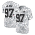 D.Cowboys #97 Kenny Clark Player Arctic Camo Salute to Service Limited Home Game Gdoa Stitched Jerseys